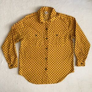 {VTG} Palmetto’s | 80s Pattern Button Front Chest Pockets Metal Buttons Shirt M